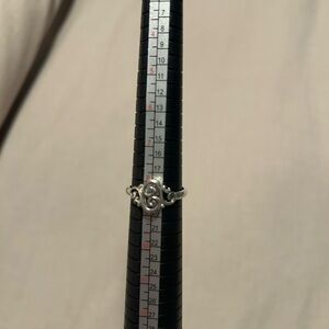 James Avery Silver Solitaire Ring